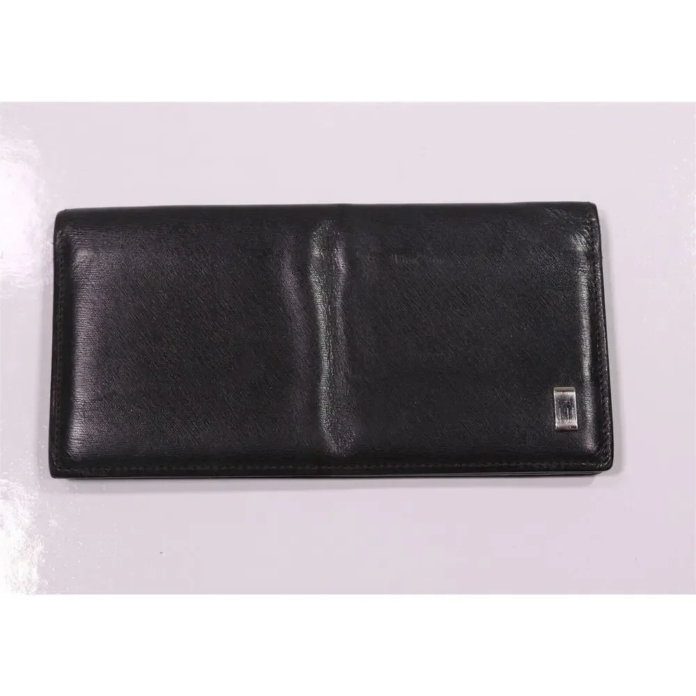 Dunhill London Black Leather Long Bifold Wallet - Picture 3 of 9